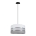 Lampadario su corda CORAL 1xE27/60W/230V d. 40 cm  bianco/grigio