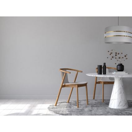 Lampadario su corda   CORAL 1xE27/60W/230V d. 40 cm grigio