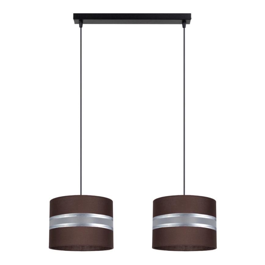 Lampadario su corda   CORAL 2xE27/60W/230V marrone