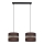 Lampadario su corda CORAL 2xE27/60W/230V marrone