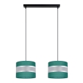 Lampadario su corda   CORAL 2xE27/60W/230V verde