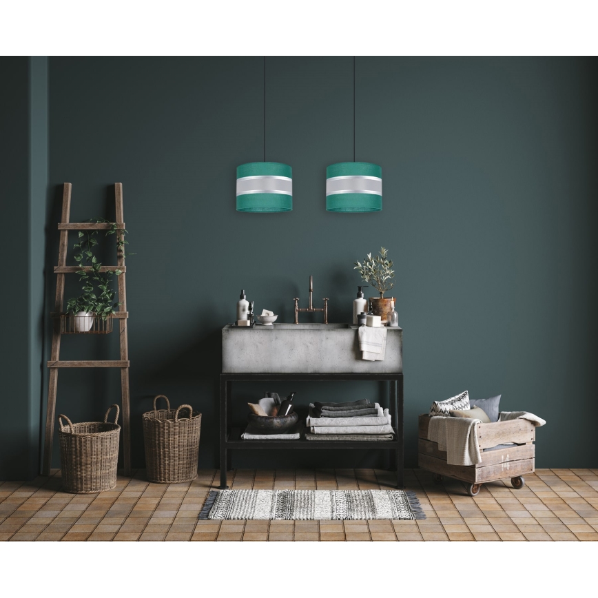 Lampadario su corda   CORAL 2xE27/60W/230V verde