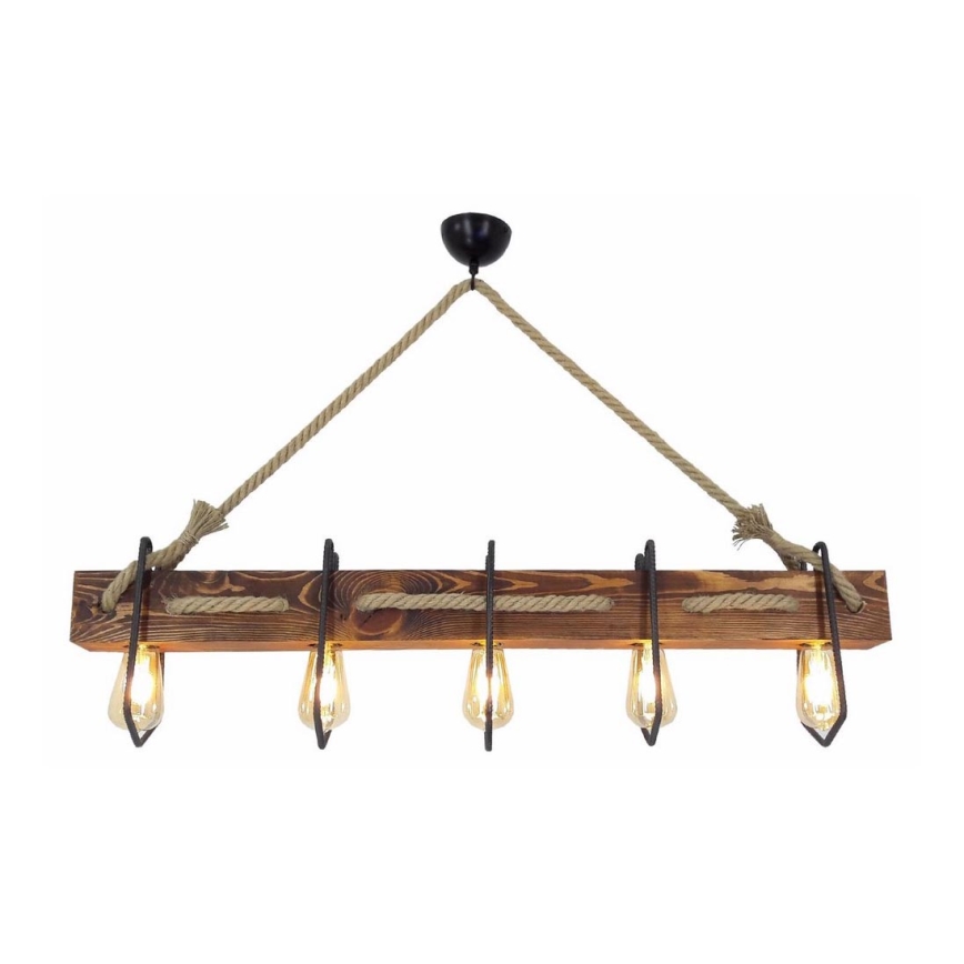 Lampadario su corda DEMIR 5xE27/40W/230V