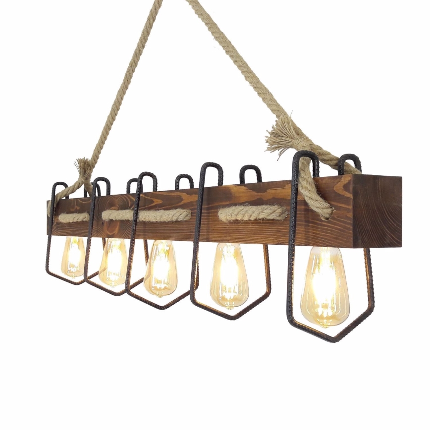 Lampadario su corda DEMIR 5xE27/40W/230V