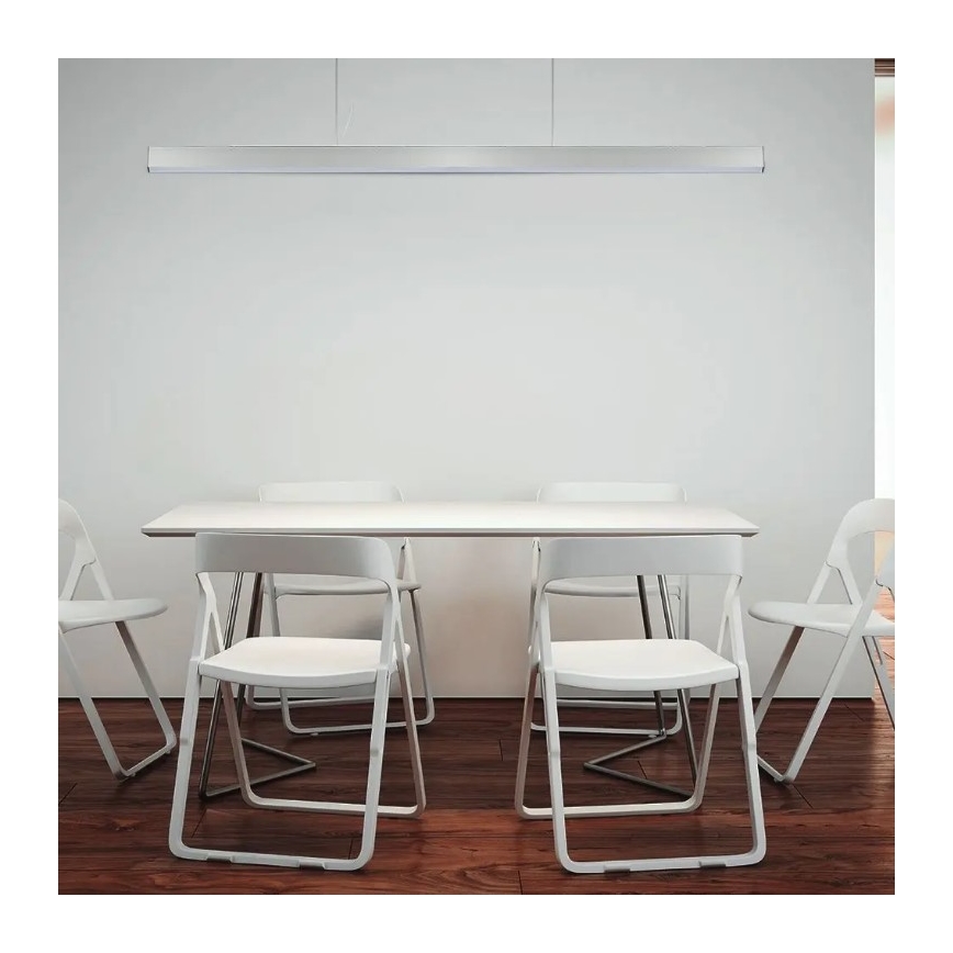 Lampadario su corda LED SAMSUNG CHIP LED/40W/230V 4000K argento