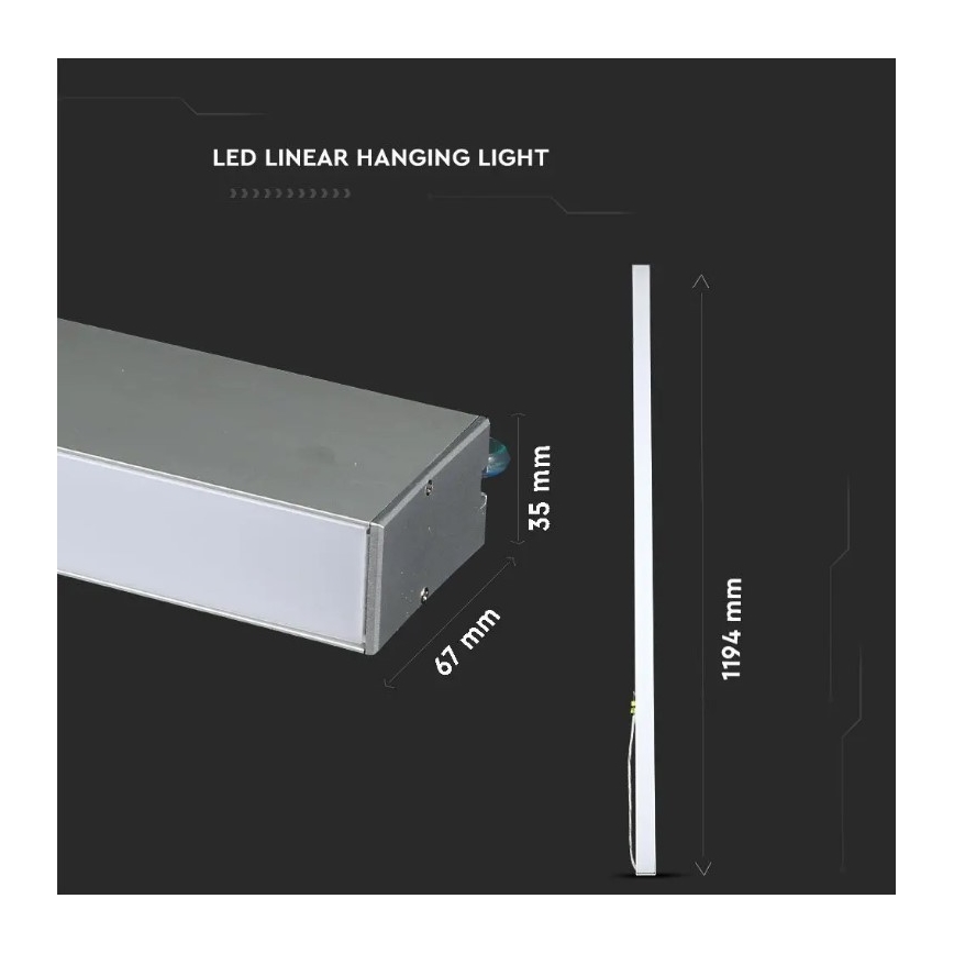 Lampadario su corda LED SAMSUNG CHIP LED/40W/230V 4000K argento