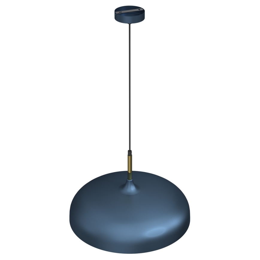 Lampadario su corda LINCOLN 1xE27/60W/230V d. 45 cm blu