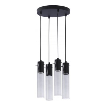 Lampadario su corda LOOK GRAPHITE 4xGU10/50W/230V
