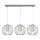 Lampadario su corda  MERCURE 3xE27/15W/230V grigio