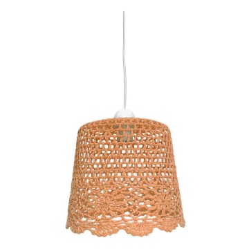Lampadario su corda NONNA 1xE27/60W/230V arancio