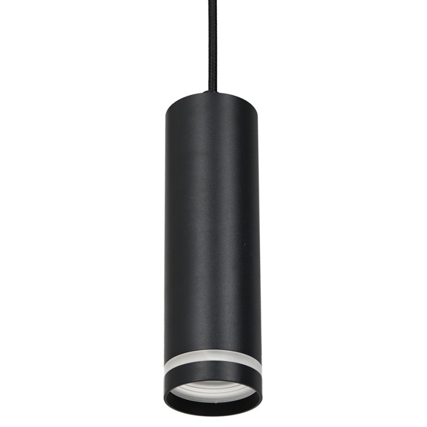 Lampadario su corda per sistema a binario PIPE 1xGU10/25W/230V nero