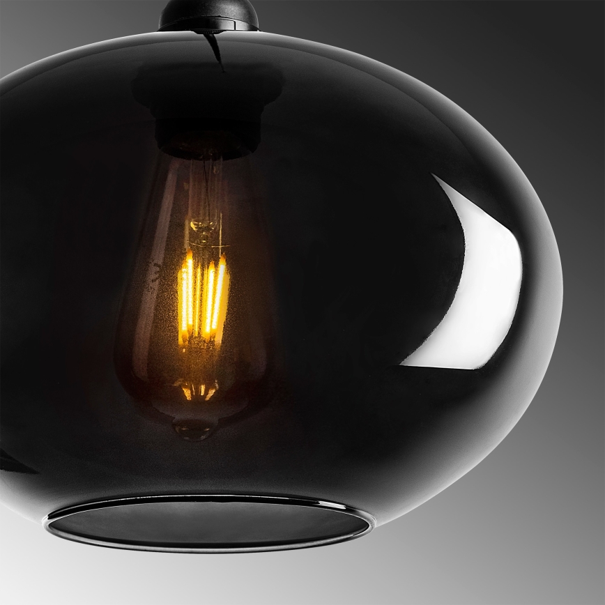 Lampadario su corda SMOKED 1xE27/40W/230V