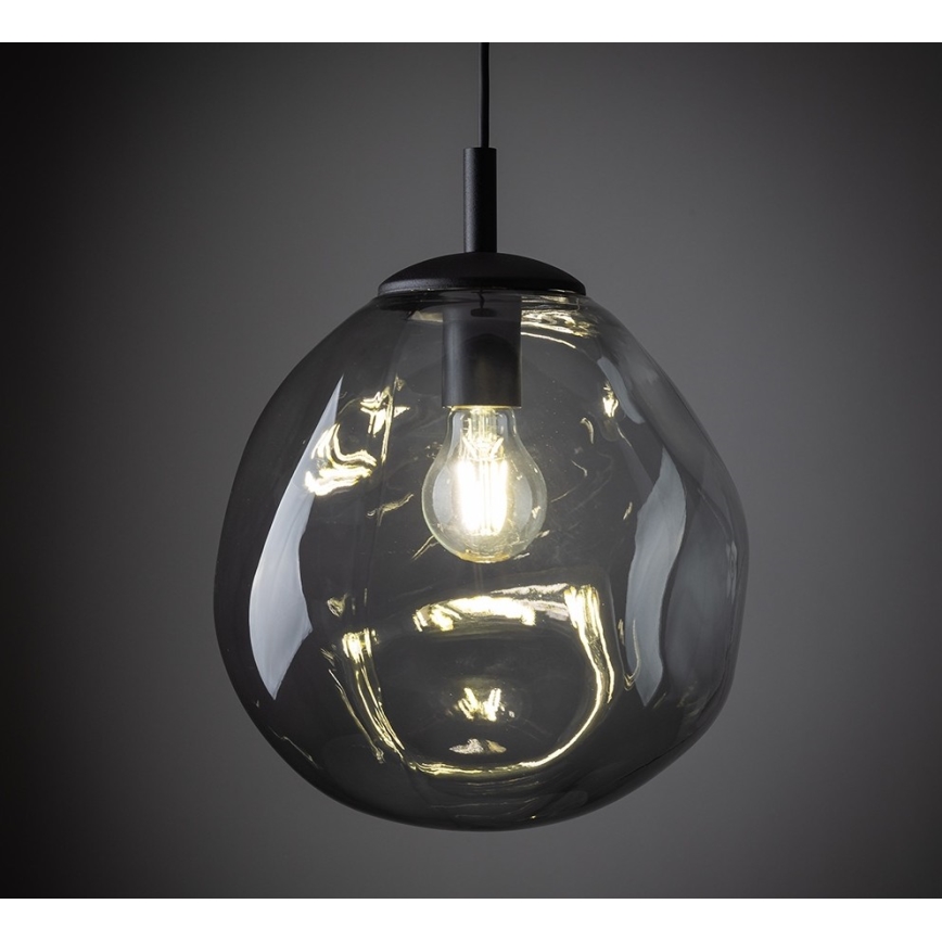 Lampadario su corda SOL 1xE27/60W/230V nero