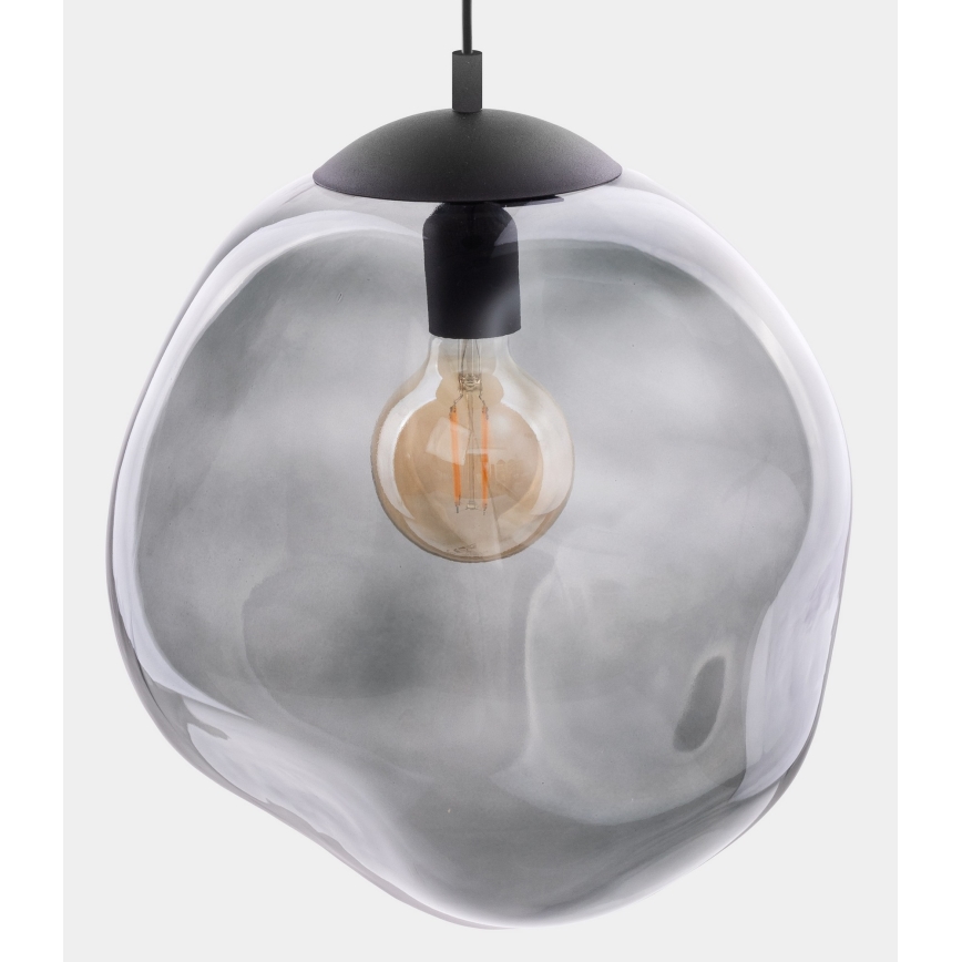 Lampadario su corda SOL 1xE27/60W/230V nero