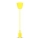 Lampadario su filo 1xE27/60W/230V giallo