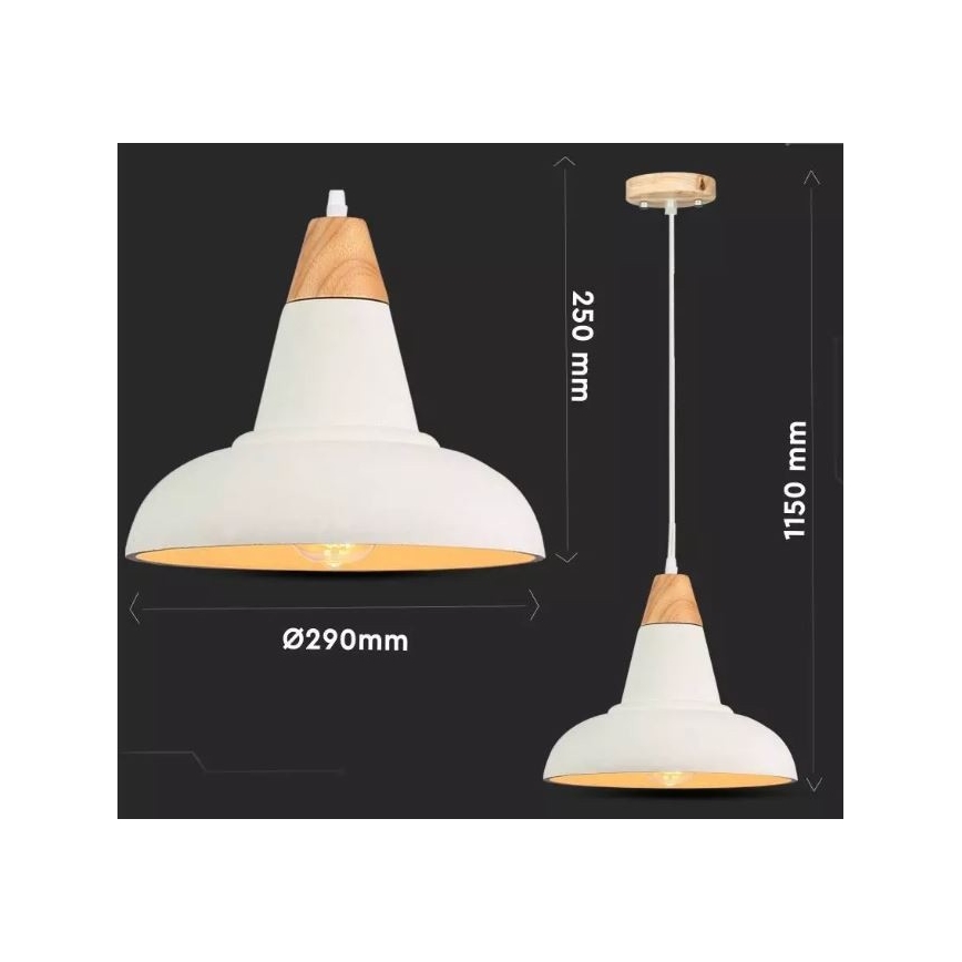 Lampadario su filo 1xE27/60W/230V