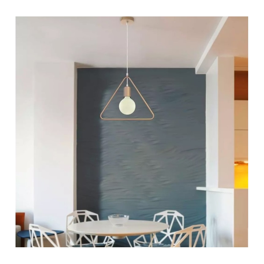 Lampadario su filo 1xE27/60W/230V triangolo