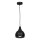 Lampadario su filo AKTAN 1xE27/60W/230V nero