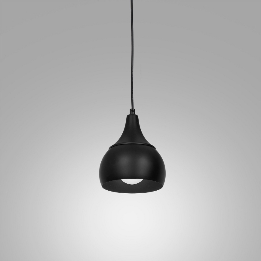 Lampadario su filo AKTAN 1xE27/60W/230V nero