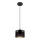 Lampadario su filo ALDO 1xE27/60W/230V d. 15 cm nero