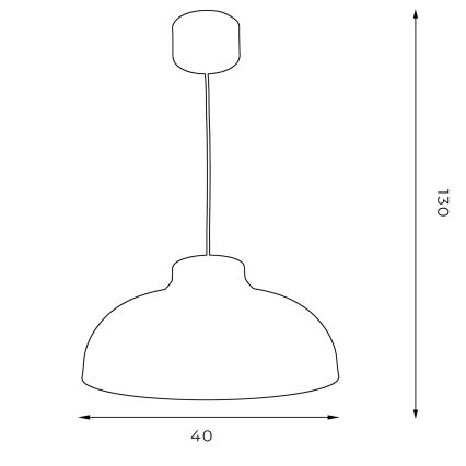 Lampadario su filo  BASCA 1xE27/60W/230V