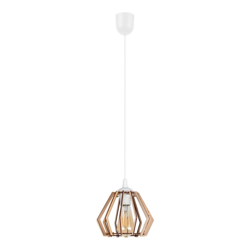 Lampadario su filo BERGO 1xE27/60W/230V bianco