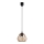 Lampadario su filo BERGO 1xE27/60W/230V nero
