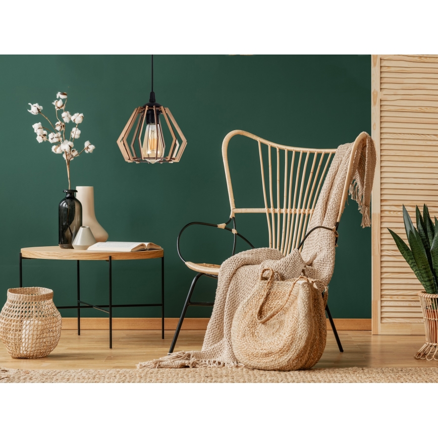 Lampadario su filo BERGO 1xE27/60W/230V nero