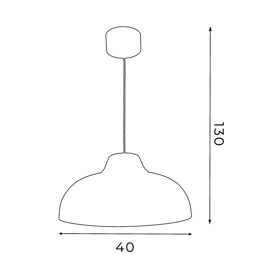 Lampadario su filo BURGOS 1xE27/60W/230V bianco