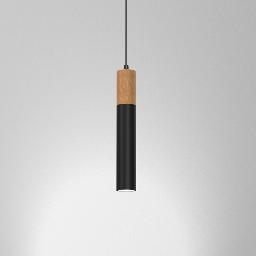 Lampadario su filo CASSA 1xGU10/60W/230V nero