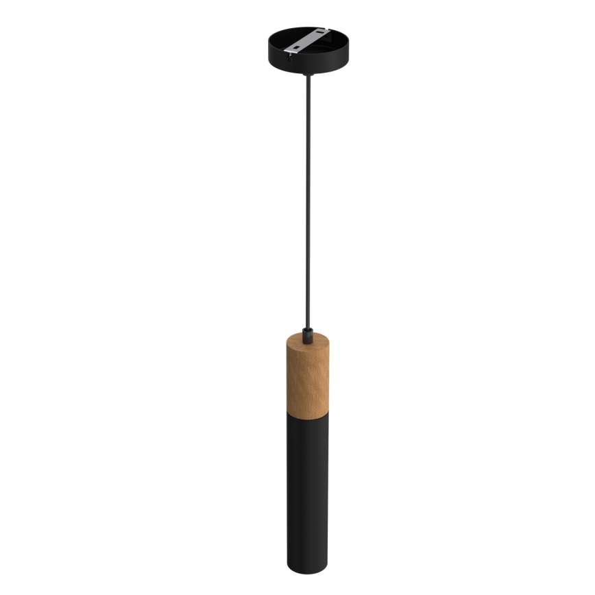 Lampadario su filo CASSA 1xGU10/60W/230V nero