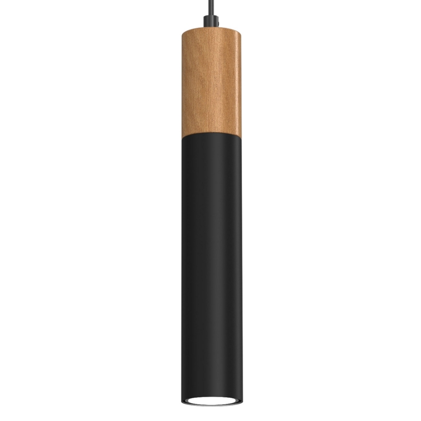 Lampadario su filo CASSA 1xGU10/60W/230V nero