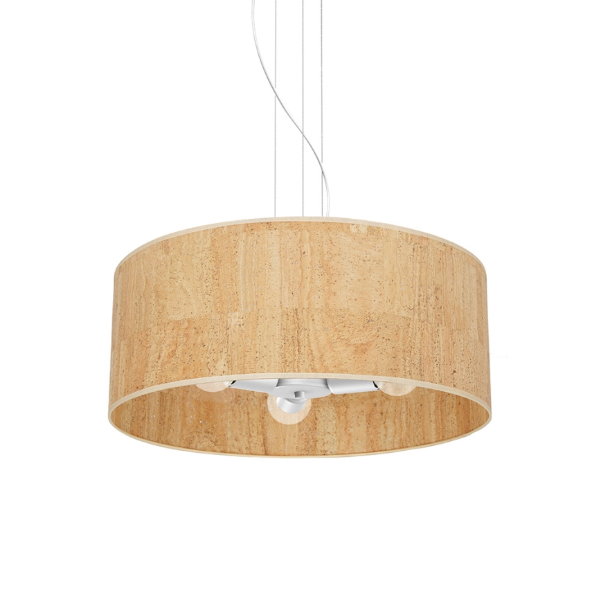 Lampadario su filo CORK 3xE27/60W/230V
