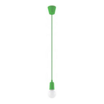Lampadario su filo DIEGO 1xE27/60W/230V verde