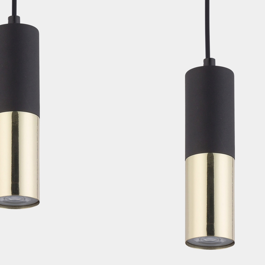 Lampadario su filo  ELIT 4xGU10/10W/230V nero