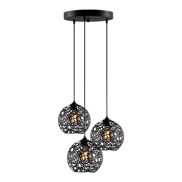 Lampadario su filo FELLINI 3xE27/100W/230V