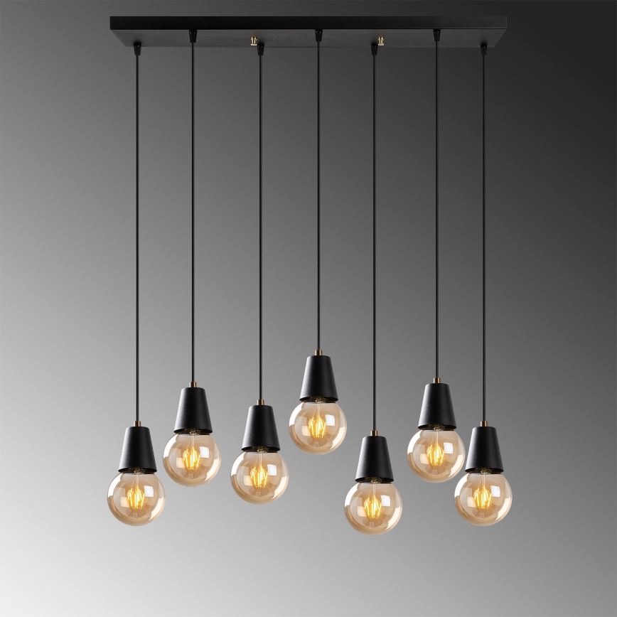 Lampadario su filo FES 7xE27/40W/230V