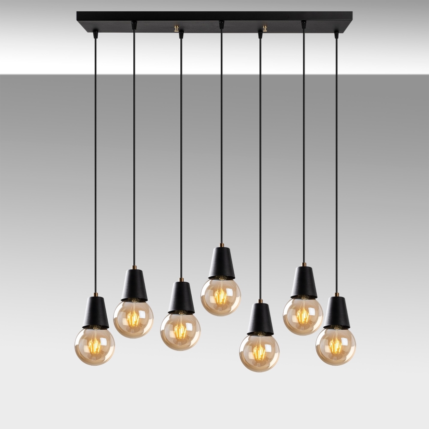 Lampadario su filo FES 7xE27/40W/230V