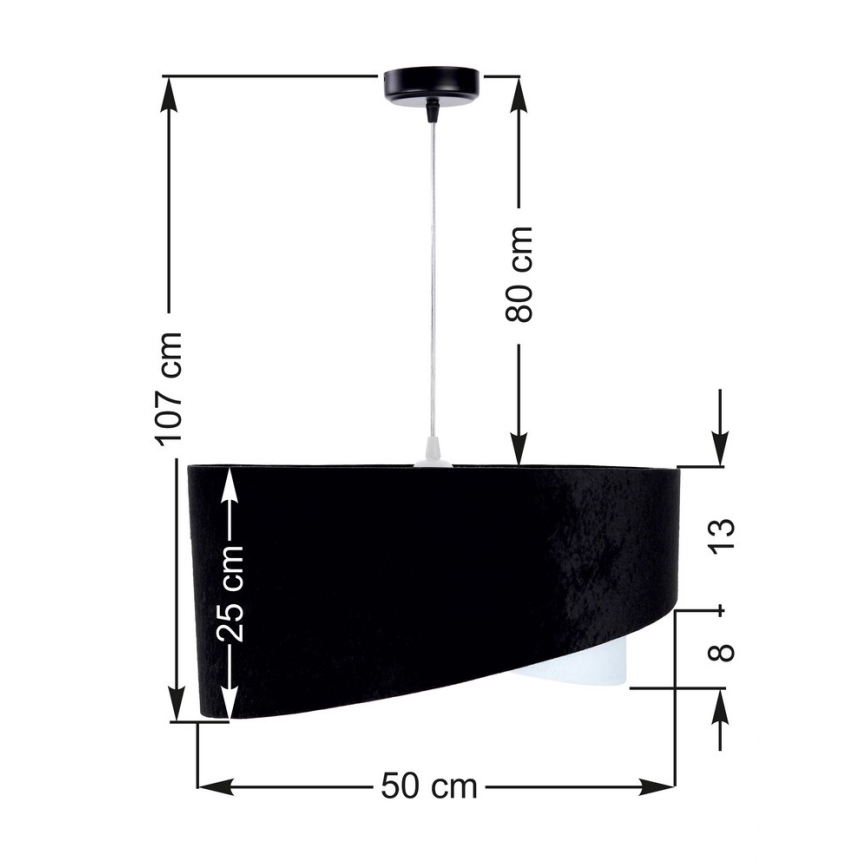 Lampadario a sospensione con filo GALAXY 1xE27/60W/230V