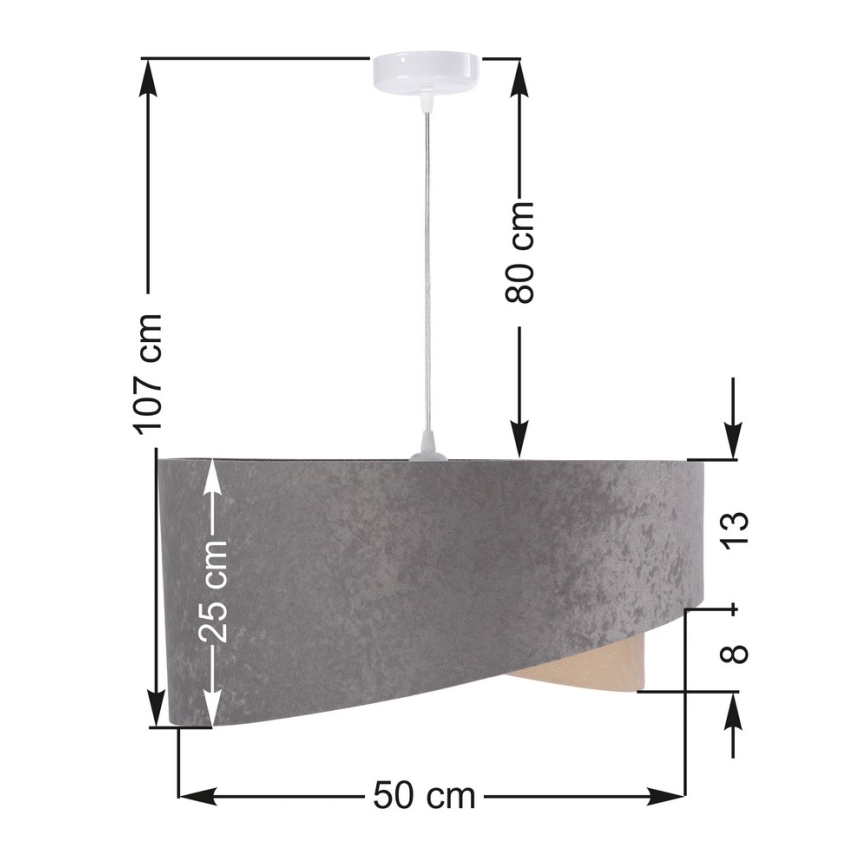 Lampadario a sospensione con filo GALAXY 1xE27/60W/230V