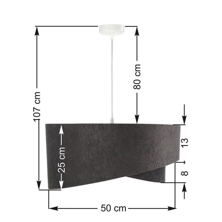 Lampadario a sospensione con filo GALAXY 1xE27/60W/230V