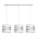 Lampadario su filo HELEN 3xE27/15W/230V bianco