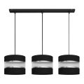 Lampadario su filo HELEN 3xE27/15W/230V nero