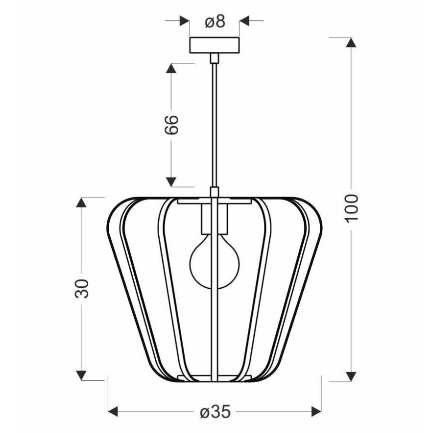 Lampadario su filo JONAS 1xE27/40W/230V