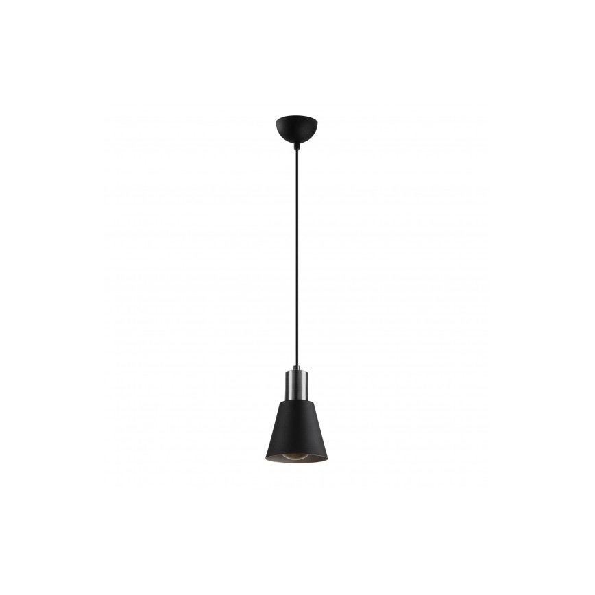 Lampadario su filo KEM 1xE27/40W/230V nero