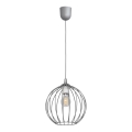 Lampadario su filo MERCURE 1xE27/15W/230V grigio