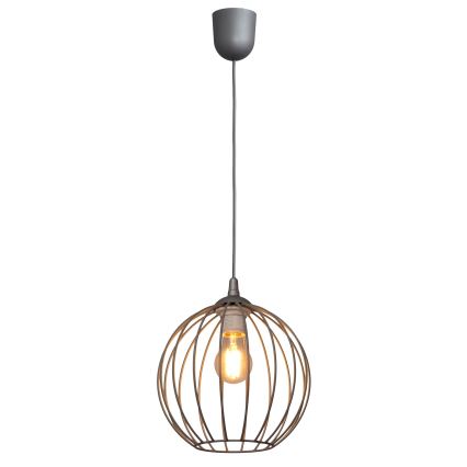 Lampadario su filo MERCURE 1xE27/15W/230V grigio