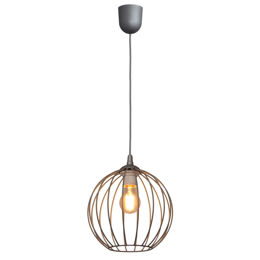 Lampadario su filo MERCURE 1xE27/15W/230V grigio