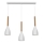 Lampadario su filo MUZA NEW 3xE27/60W/230V bianco
