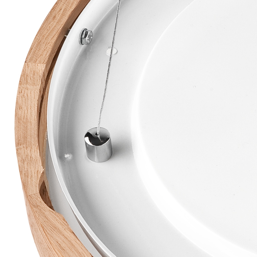 Lampadario su filo OAK SLIM 2xE27/60W/230V ø 37 cm quercia